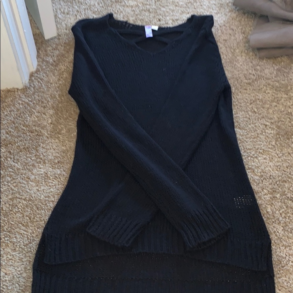 black sweater from francescas